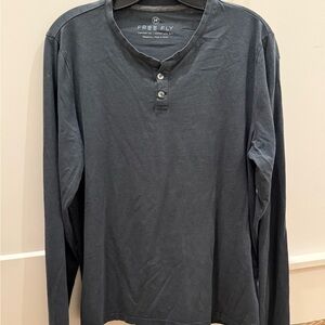 Free Fly Green-Gray Long Sleeve Shirt